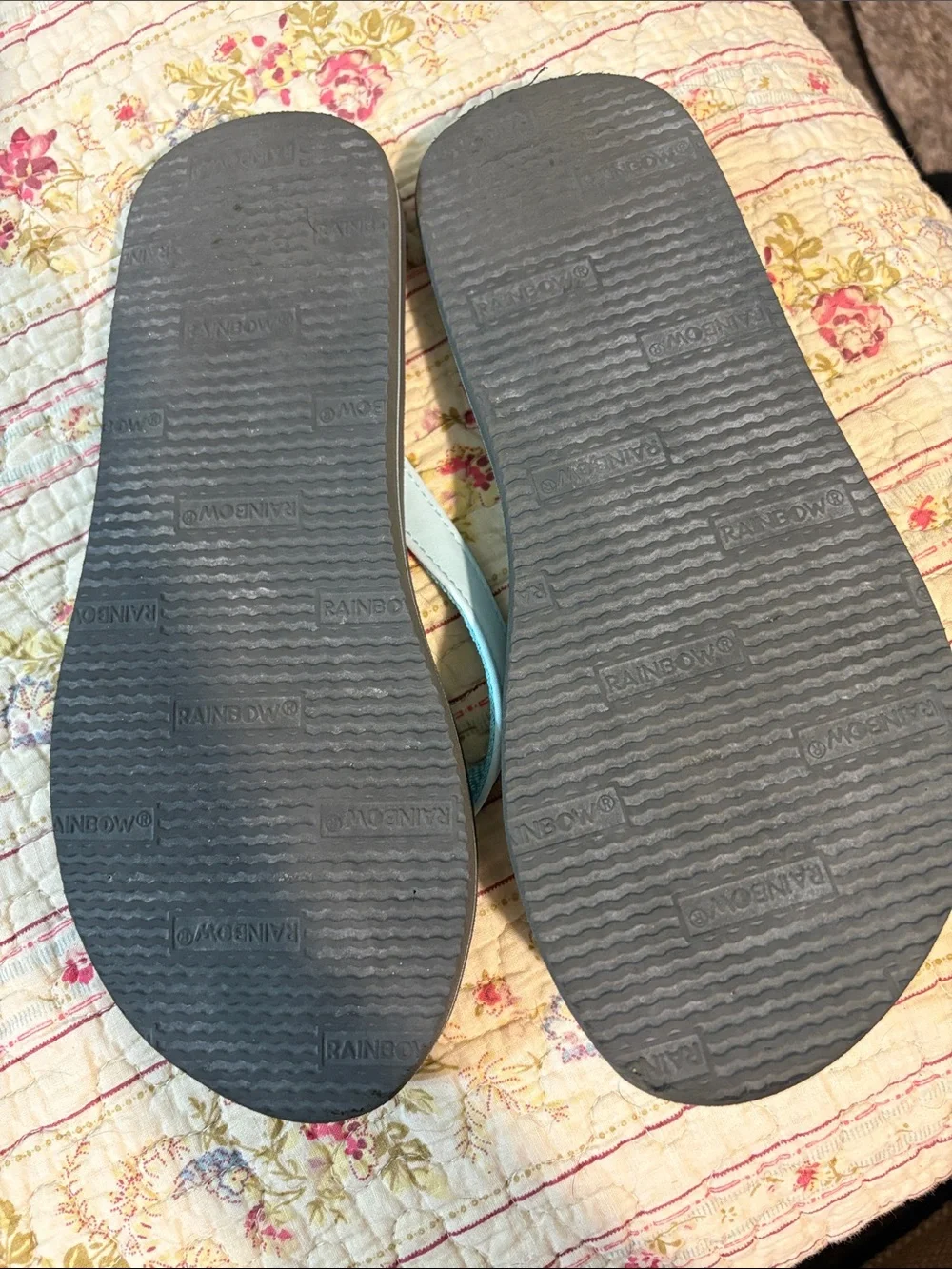 Rainbow Flip Flops